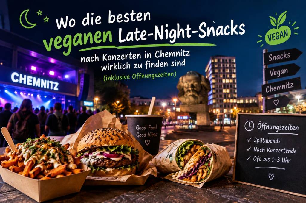Wo die besten veganen late‑night‑snacks nach konzerten in chemnitz wirklich zu finden sind (inklusive öffnungszeiten)