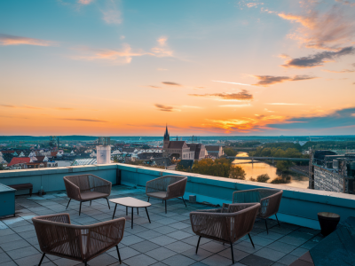 Welche rooftop-locations in und um chemnitz haben die beste aussicht für sommerabend-treffen?