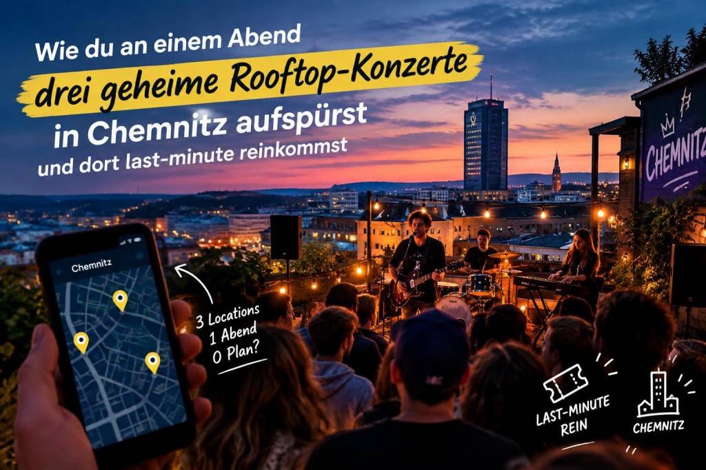 Wie du an einem abend drei geheime rooftop‑konzerte in chemnitz aufspürst und dort last‑minute reinkommst