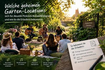 Welche geheimen garten‑locations sich für akustik‑picknick‑konzerte eignen und wie du die erlaubnis bekommst